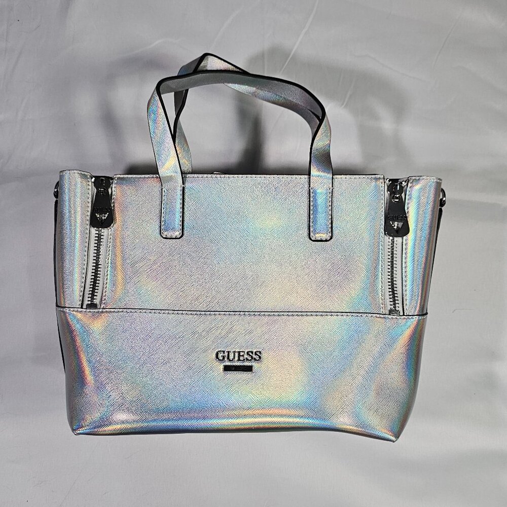 Guess Holographic Large Satchel/Tote Bag